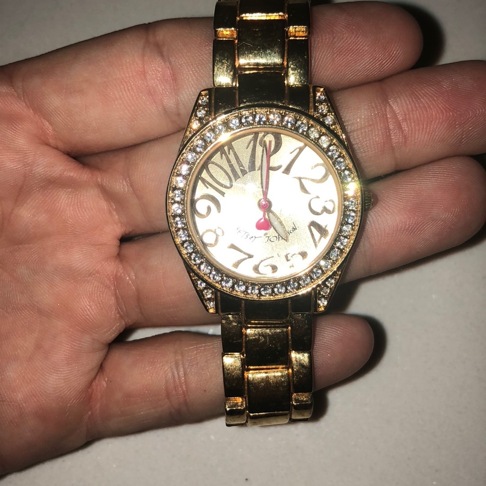 Betsey Johnson gold watch